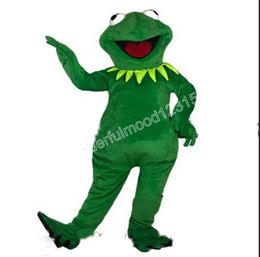 halloween Business Customised Green Frog Mascot Costumes Cartoon Halloween Mascot For Adults