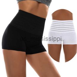 Waist Tummy Shaper Women Seamless Stripe Tummy Control Shaping Panties Underwear High Waist Butt Lifter Slimming Body Shaper Boxer Shorts Lingerie x0902