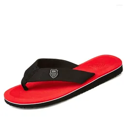 Slippers Flip Flops Men Summer Fashion Casual Non-Slip Breathable Beach Solid Colour Comfortable Slippper