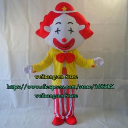 Clown Mascot Costume Cartoon Set Birthday Party Role-Playing Advertising Game Carnival Adult Size Christmas