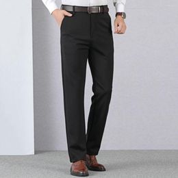 Men's Suits Mens Pants Cotton Casual Stretch Male Trousers Long Straight High Quality Colour Plus Size PantSuit