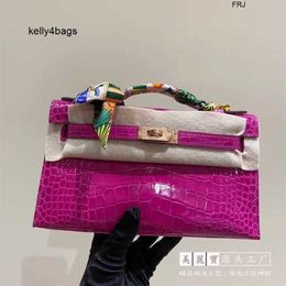 kellyity Kelli Bags Handmade 5A All American Crocodile Pocket Bag Have birkinbag