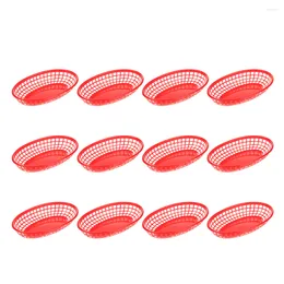 Dinnerware Sets Chips Basket Plastic Burger Fast Plate Storage Fruit Serving Boat-shaped Veggie Dogs