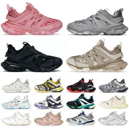 Casual 2023 Sapatos Triple S Track 3.0 Sneakers Transparente Nitrogênio Crystal Outsole Running Shoes Mens Womens Trainers Preto Branco Verde Tamanho 36-45