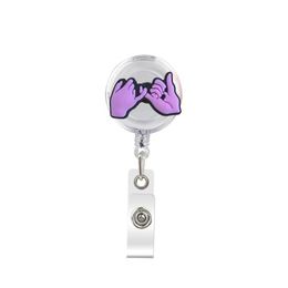 Business Card Files The Flowers Retractable Badge Reel With Alligator Clip Name Nurse Id Holder Decorative Custom Drop Delivery Otmq8