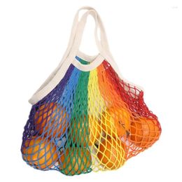 Storage Bags Mesh Grocery Bag Reusable Produce High Volume Fruit Shopping With Elasticity For Vegetable Toy Books