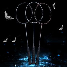 Badminton Rackets Badminton Rackets Professional Competition Badminton Racket Woven Carbon Ultralight Adult Speed Offensive Single Shot Badminton Racquet