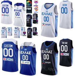 Print Basketball World Cup Greece 0 THOMAS WALKUP Jerseys National 14 GEORGIOS PAPAGIANNIS 16 KOSTAS PAPANIKOLAOU 21 IOANNIS PAPAPETROU Giannis Antetokounmpo 34