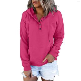 Women's Hoodies Sweatshirts Pocket Casual Neck Long Sleeve Hooded Drawstring Egirl Ropa Mujer Running Korean Style