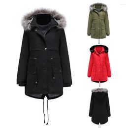 Women's Trench Coats Winter Coat Women Plus Size Red Gray Green Black Hooded Overcoat Casual High Quality X-Long Puffer Jackets OL Clothes