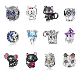 2023 New High Quality Sterling Silver Charm Personalised and Cute Animal Series Bracelet Beads Pendant