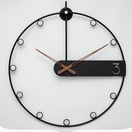 Wall Clocks Nordic Cool Clock Unique Empty Frame Stylish Modern Art Elegant Iron Funny Reloj Pared Cute Room Decor