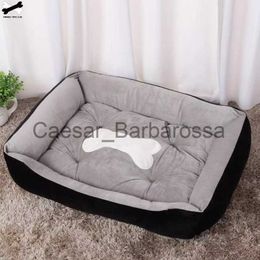 kennels pens Bone Pet Bed Warm Linen Cat House For Small Medium Large Dog Soft Washable Puppy Cotton Kennel Wash Ship From Germany x0902