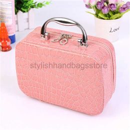 Totes Cosmetic Bag Organizer Waterproof Portable Makeup Bag Fashion Travel Women Stone Pattern Essential Beauty Box with Mirror Face Bagstylishhandbagsstore