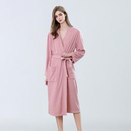 Women's Sleepwear Autumn Summer Pajamas Yukata Female Towel Bathrobes Large Size Long Spa Sweat Spring Bath Clothes Cross-border Exclusive