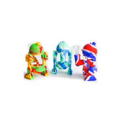 The interesting and durable design of the robot silicone pipe smoking set enhances your smoking experience