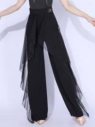 Stage Wear Summer Style Ballroom Dancing Practise Standard Waltz Performance Trousers For Female Tango Dancewear VDB3777