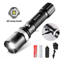 Torches Flashlight Led Outdoor Emergency Charging Zoom Multi-function Aluminum Alloy Household Brights Waterproof Flashlights Lighting HKD230902