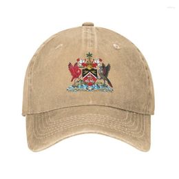 Ball Caps Fashion Unisex Cotton Coat Of Arms Trinidad And Tobago Baseball Cap Adult Adjustable Dad Hat Women Men Sports