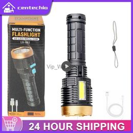 Torches Led Direct-charge Dual Light Source Multi-function Portable Lighting Handheld Household Portable Torch Flashlight Rechargeable HKD230902