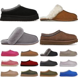 Australia ultra mini stivali firmati da donna pantofole Tasman stivaletti con plateau pantofola kaki rosa nero grigio inverno sonw scarpe di pelliccia scarpe da ginnastica da donna all'aperto