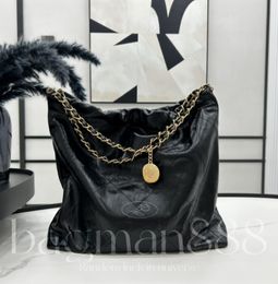 luxury designer bag tote handbag drawstring pearl chain Garbage Bag Handbags Lambskin caviar leather hobos Handbag flap women retro cross body shoulder bags purse