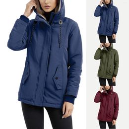 Women's Trench Coats Lined Thick Warm Winter ' Jacket Hooded Overcoat Coat Outwear Petite