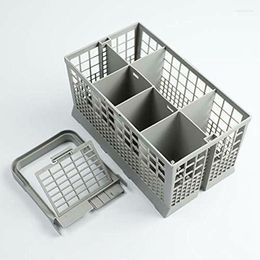 Storage Baskets Universal Dishwasher Cutlery Basket Portable For Silverware Tableware Fork Spoon S55