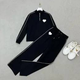 Designer women's tracksuits Fashion men sports suit with zipper design paired with inverted triangle womens two-piece sweatsh304L