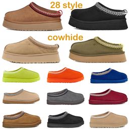 2023 stivali firmati Australia Pantofole invernali da donna classico marrone Wgg stivale da neve peluche caviglia corta mini pelliccia semi di senape wggs donna ugglies stivaletti tasman tazz 35-43