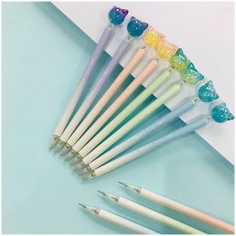 2pcs Kawaii Mechanical Pencils Cute Automatic Korean Stationery Press Pens Writing Tool School Office Supplies