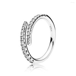 Cluster Rings Authentic 925 Sterling Silver Shooting Star Fashion Ring For Women Gift DIY Jewellery