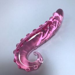Briefs Panties Pink Hippocampus Glass Dildo Realistic Sex Adults Toys Long Butt Plug Toy for Women Anal Adult hbjdty 230901
