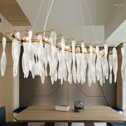 Chandeliers Modern Crystal Chandelier Lighting For Dining Room Bedroom Living Kitchen Led Copper Pendant Lamp Branch Tree