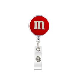 Key Rings Cute Retractable Badge Holder Reel - Clip-On Name Tag With Belt Clip Id Reels Card For Office Workers M Doctors Nurses Medic Otkhp