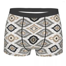 Underpants Men's Bohemian Tribal Ethnic Underwear Boho Vintage Funny Boxer Shorts Panties Male Soft S-XXL