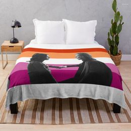 Blankets Kaimelia Lesbian Flag Throw Blanket Warm For Bed