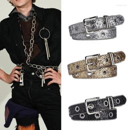 Belts Shinning Adjustable Buckle Belt Woman Man Teens Locomotive For Jeans Skirt