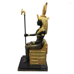 Table Clocks 5 STYLE ANCIENT EGYPT GOD ISIS GODDESS STATUE RESIN CRAFTS OSIRIS BENNU ART SCULPTURE HOME DESKTOP DECORATION OFFICE