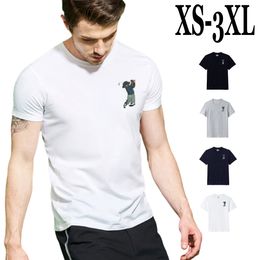 Men's T-Shirts Short sleeve Crew Neck Teddy Bear Casual Breathable comfortable Stretch Cotton Shortsleeves Slim Fit Style Top Male Size XS-3XL PP119