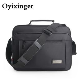 Briefcases Waterproof Black Men Briefcase High Quality Brand Shoulder Bags For Women Messenger Bag Men's Crossbody Bolso Hombre 2023 230901