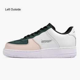 Scarpe fai da te una per uomo donna sneaker casual con piattaforma testo personalizzato con combinazione di colori minimalista scarpe da ginnastica stile cool scarpe da esterno moda Versatile36-48 73689