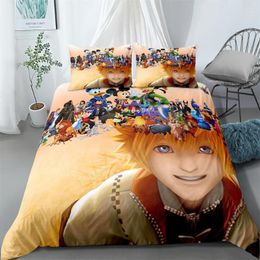Bedding Sets 3D Digital Printed Set Creative Animation Bedroom Decoration Down Duvet Cover Pillowcase Multi-size Home Textile