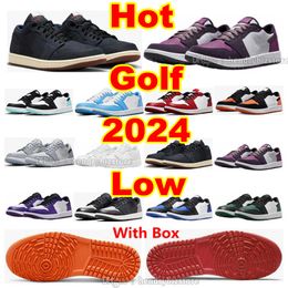 1 Mule Golf Bred UNC 1S Eastside Golf Running Shoes Low Shoe Purple Smoke Cool Grey Gamma Blue Royal Toe Midnight Navy Triple White Chicago Copa Wolf Mens Trainers