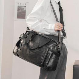 Duffel Bags Weysfor Male Bag Fashion Retro Handbag Shoulder Leather Men Big Messenger Brand High Quality Men's Travel Crossbody