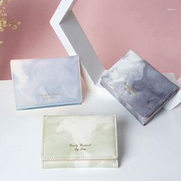 Wallets Small Card Holder Ladies Wallet Cute Creative Marble Pattern Modern PU Leather Fashion Short Coin Purse Casual Money Bag