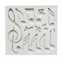 Baking Moulds Beautifully Music Notes Silicone Fondant Mould Cake Decorating Tools Kitchen Accessories SQ15292