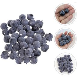 Party Decoration 50 Pcs Simulation Blueberry Blueberries Models Decorative Fake Fruits Po Props Decorations Foam Layout Scene Dining Table