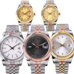 Trendy Womens Girls Wrist Watches 41mm 36mm Automatic Mechanical Mens Bezel Stainless Steel Design Diamond Waterproof Movement Luminous Wristwatches Watches