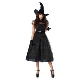 Casual Dresses Witch Halloween Cosplay Dress Ladies Nightclub Masquerade Party Adult Role Playing Cartoon Gothic For Women
